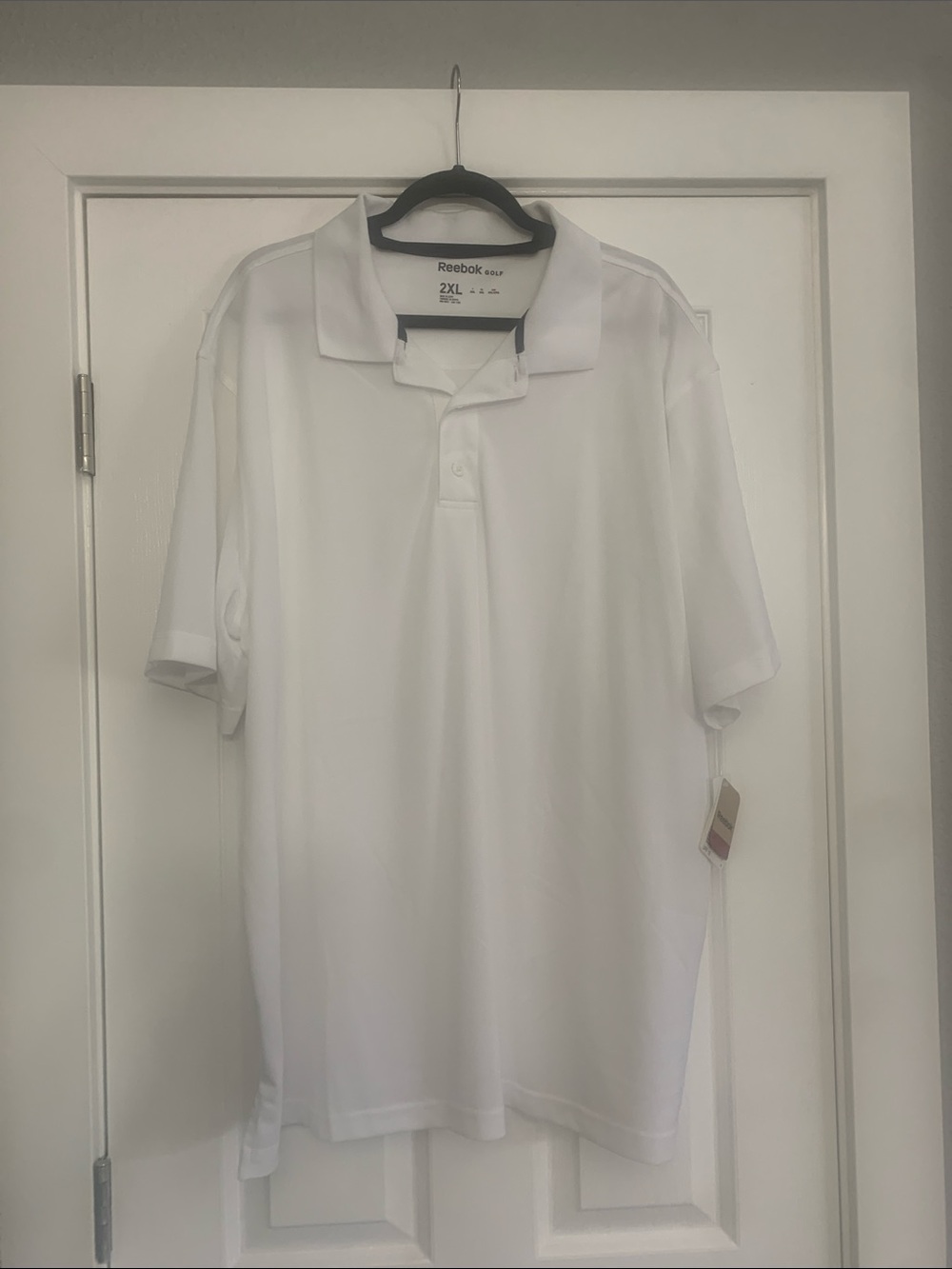 Reebok Men’s White Polo Shirt NWT 2X